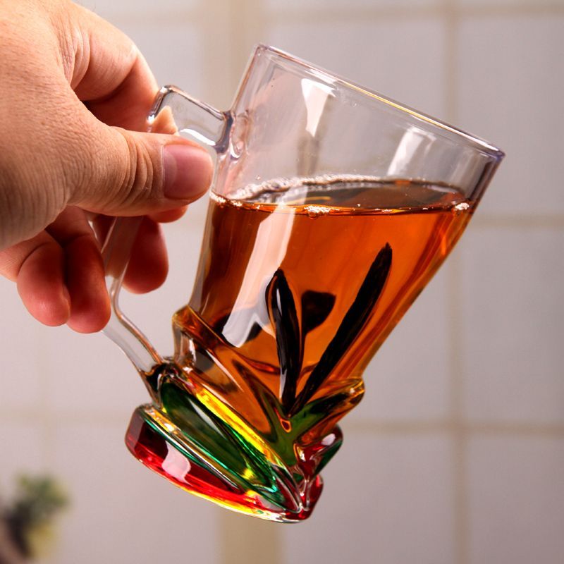 Wine Draft Beer - زجاج بيرة ملون ذو سعة كبيرة،