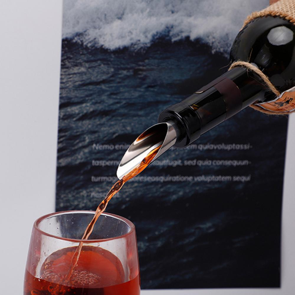 مدفأة زجاجات كلاسيكية من الفول - مراجعة Wine Aerator Pour وسعره